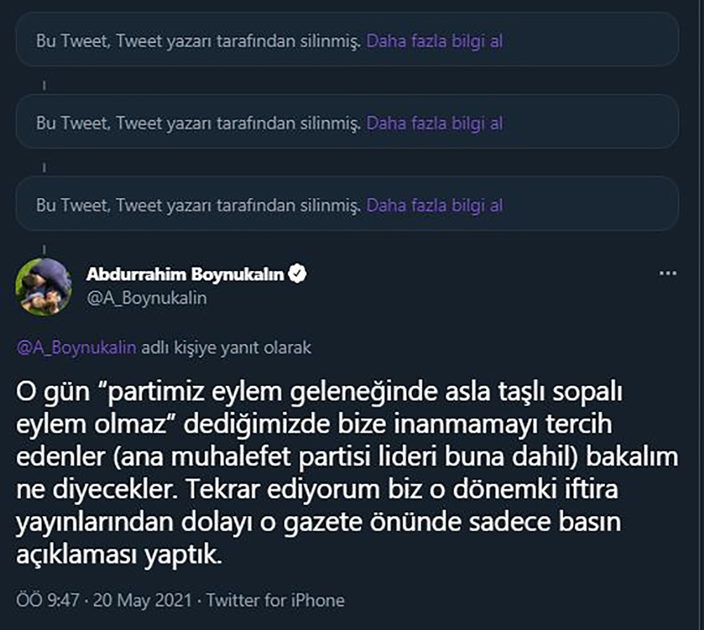 Abdurrahim Boynukalın'ın paylaşımları