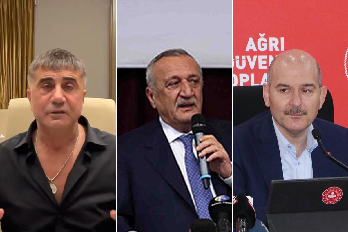 Sedat Peker, Mehmet Ağar, Süleyman Soylu kolajı