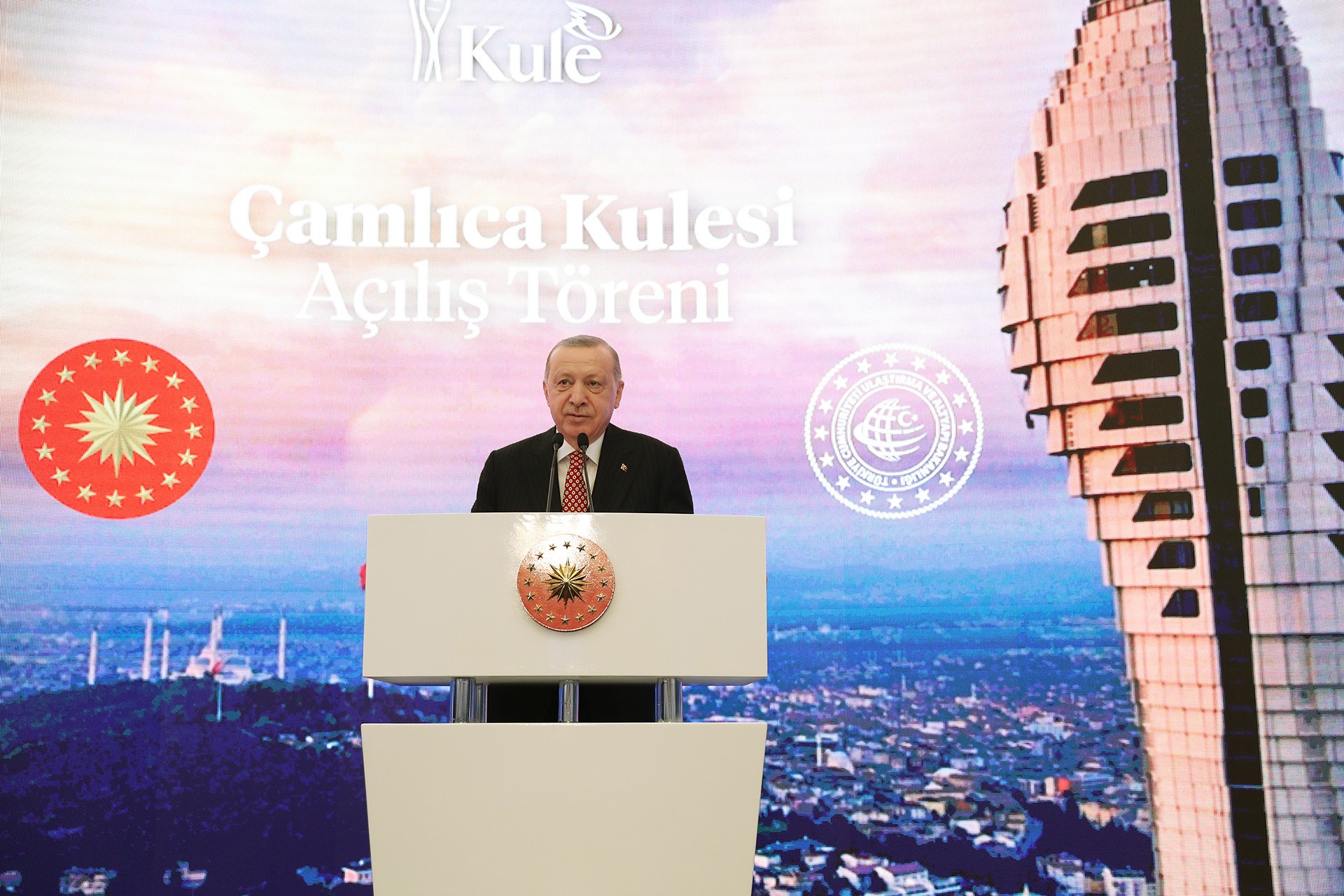 Erdoğan Çamlıca Kulesi açılışında konuştu
