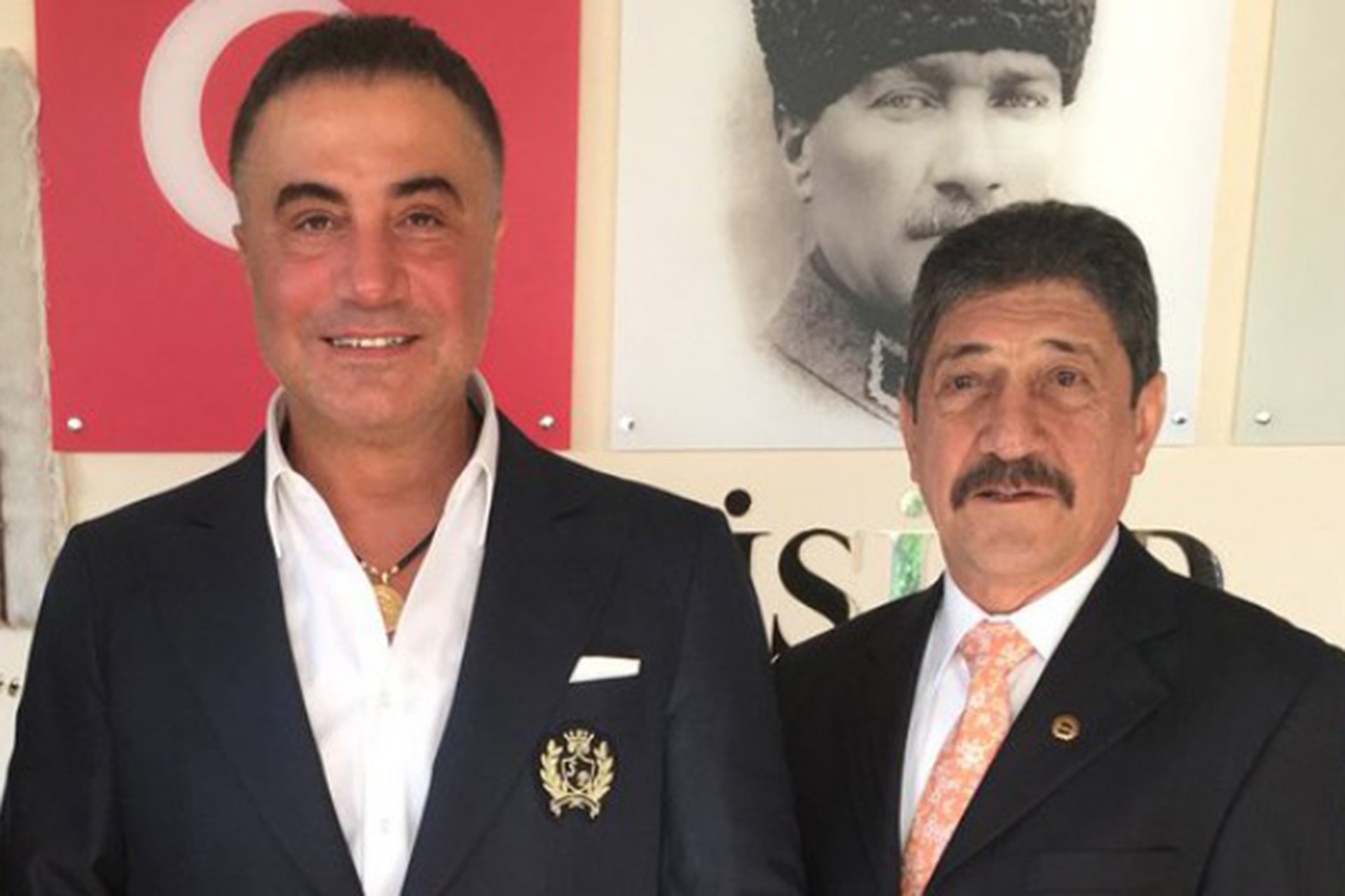 Sedat Peker ve Feridun Öncel (sağda)