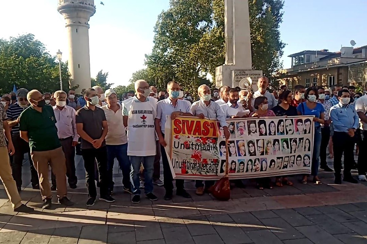 Antep'te Sivas eylemi