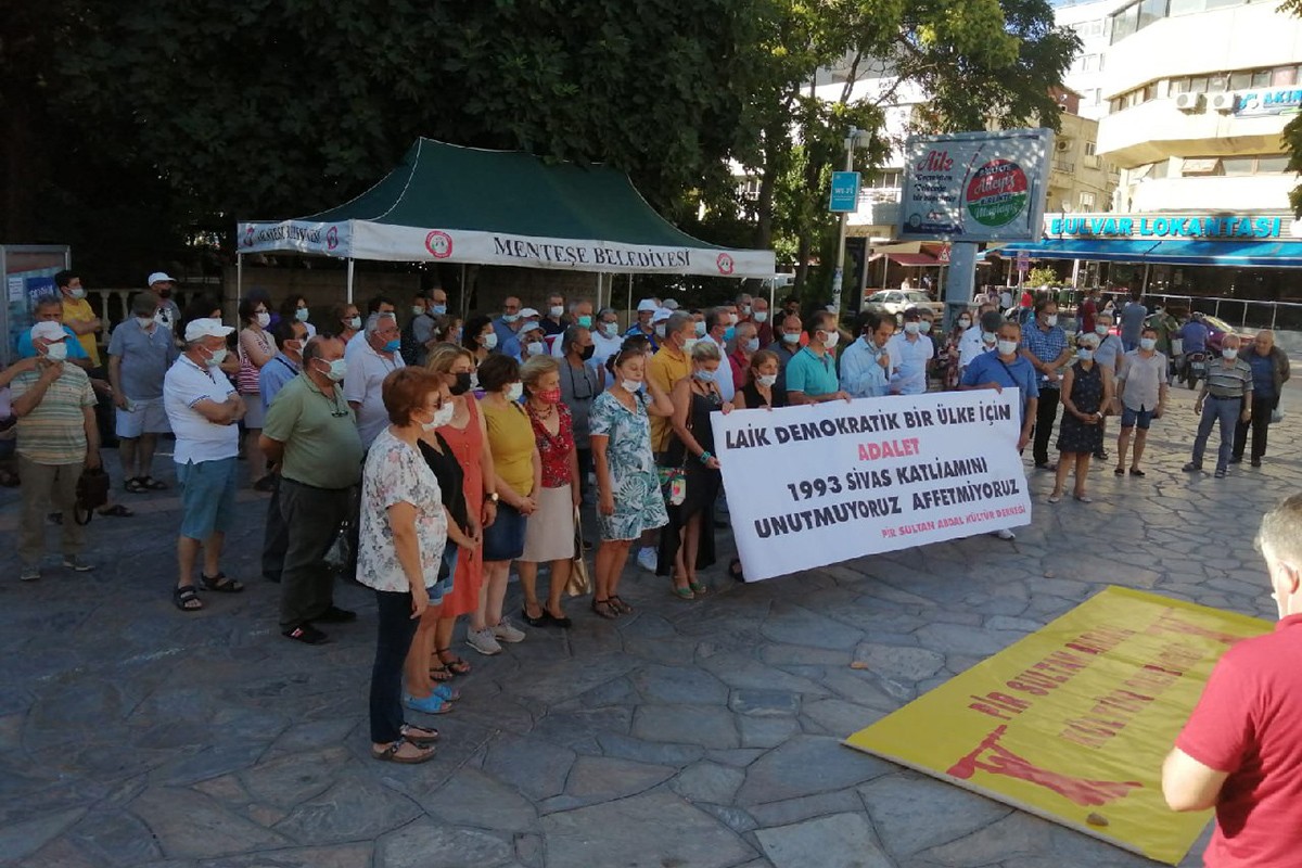 Muğla'da Sivas eylemi