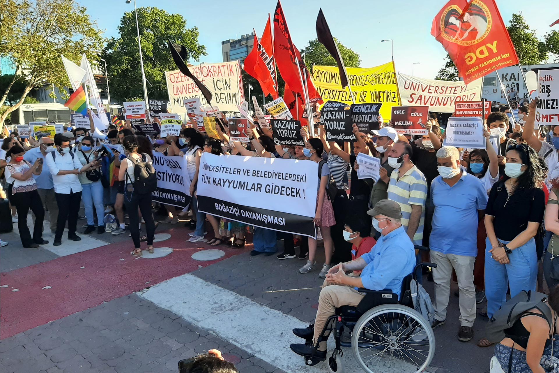 Boğaziçi Dayanışması'nın Kadıköy'deki eylemi