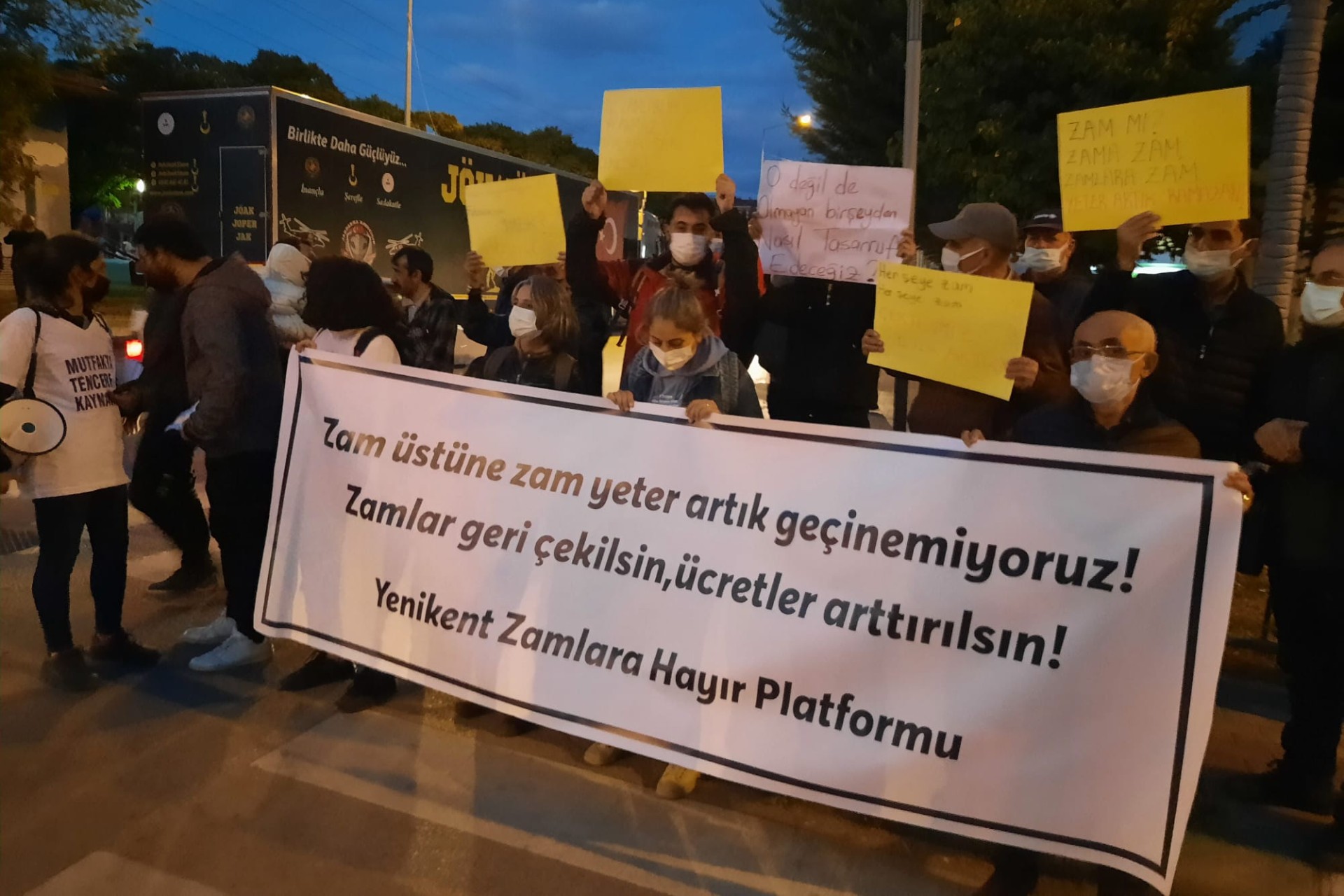 Yenikent Zamlara Hayır Platformu basın açıklaması