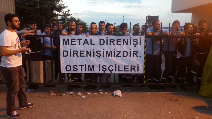 OSTİM işçilerinden metal işçilerine destek