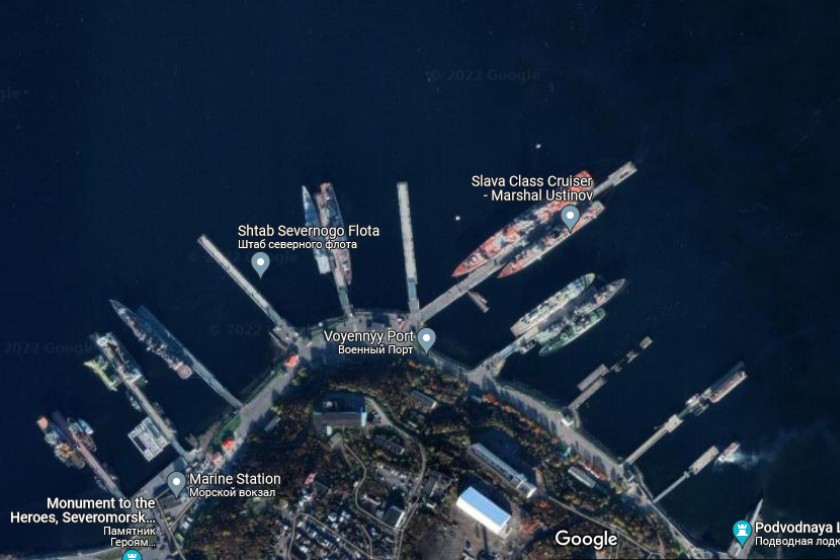 Google Haritalar'da Rusya'ya ait uydu görüntüsü