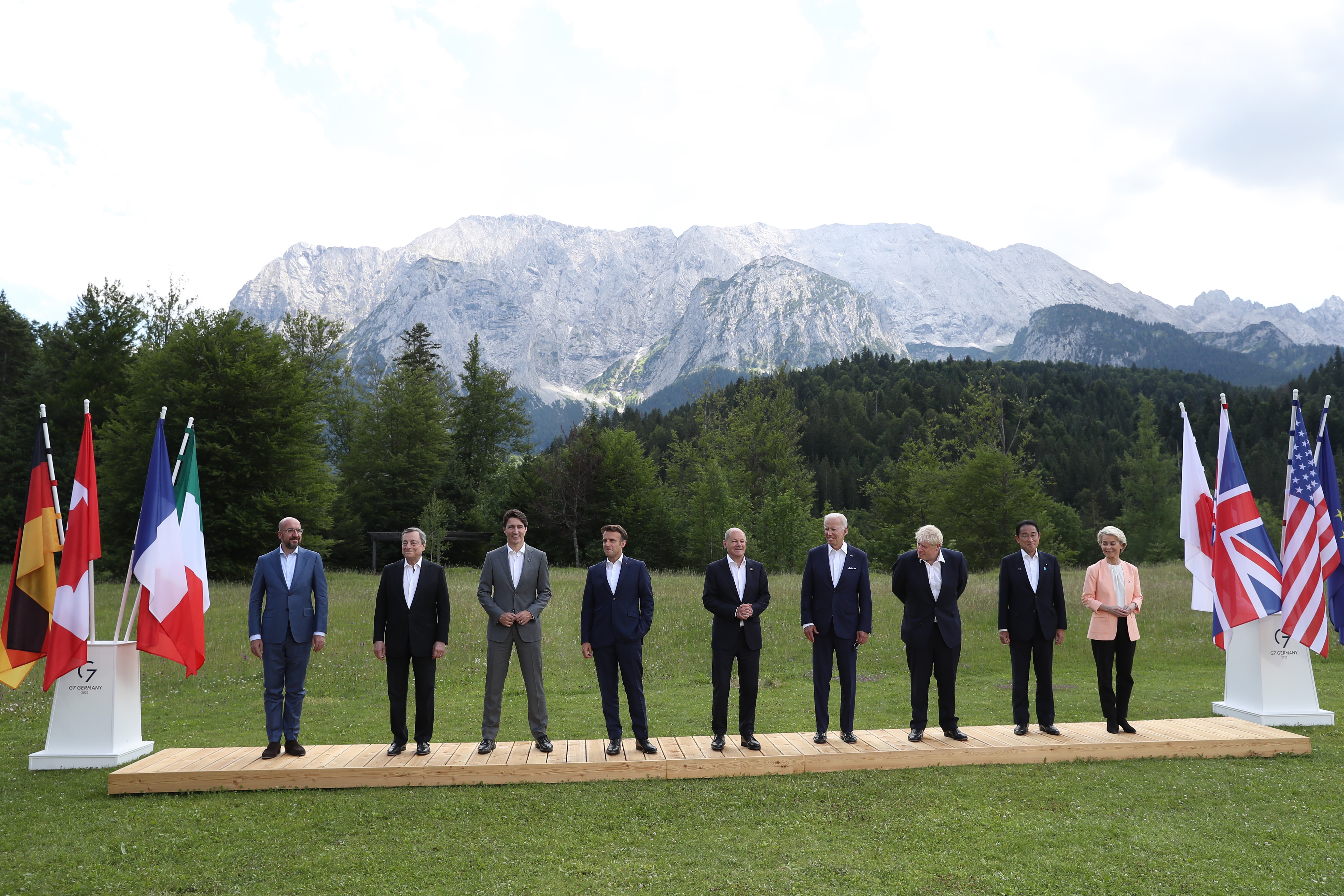 G7 Zirvesi'ne katılan liderler