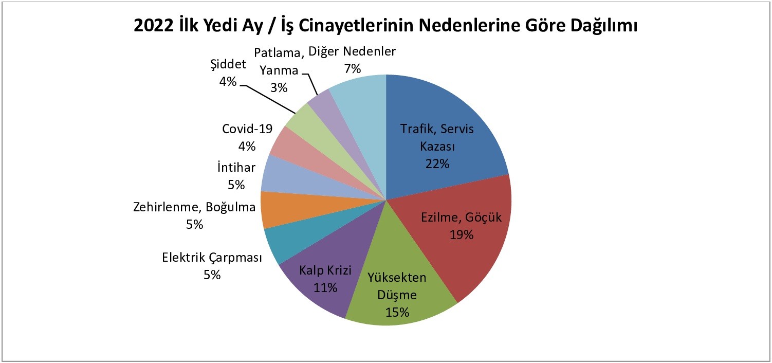 İş cinayeti raporu tablosu