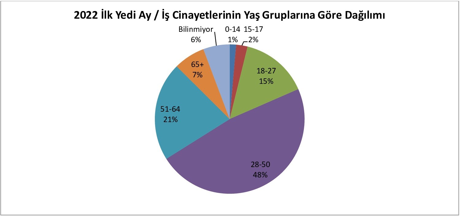 İş cinayeti raporu tablosu