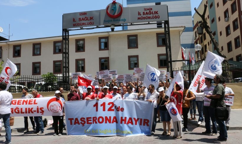 '112 acilde taşerona hayır'