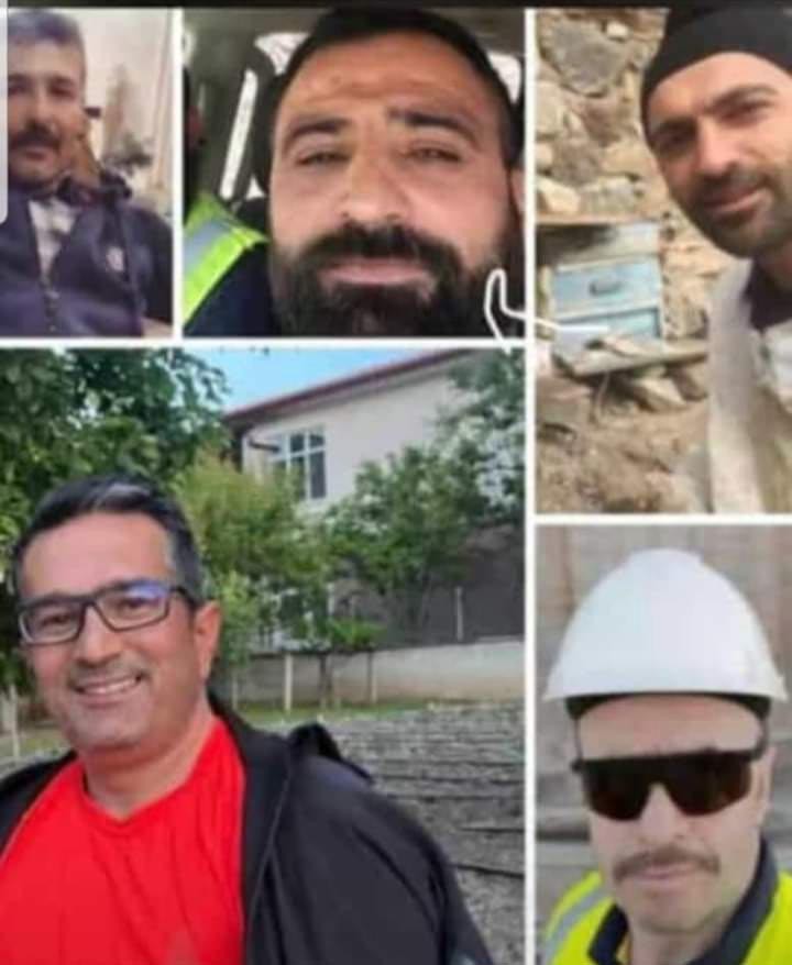 İliç'te ölen 5 işçinin fotoğrafı