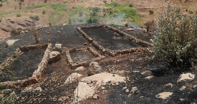 Cudi Dağı'ndaki yangın Asurî köyünü de yaktı