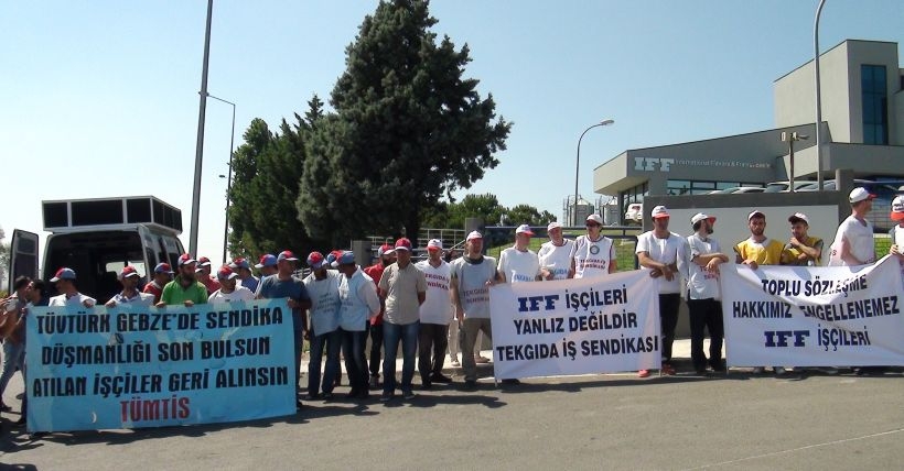 IFF işçileri sendikal hakkını istiyor