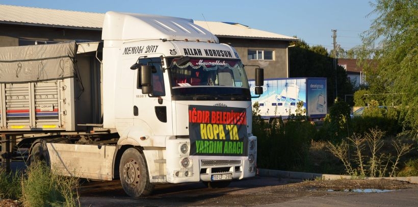 Iğdır Belediyesi'nden Hopa'ya destek