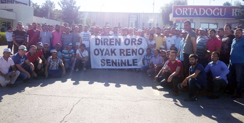 Renault Ve Türk Traktör işçileri ORS’yi ziyaret etti: Sınıf dayanışması  direnişi güçlendiriyor