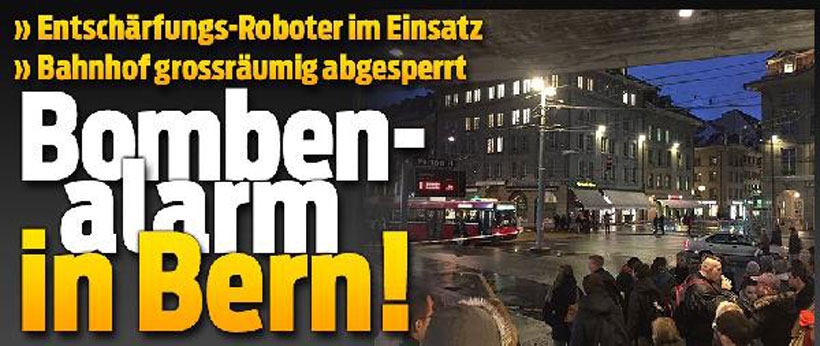 Bern tren istasyonunda bomba alarmı