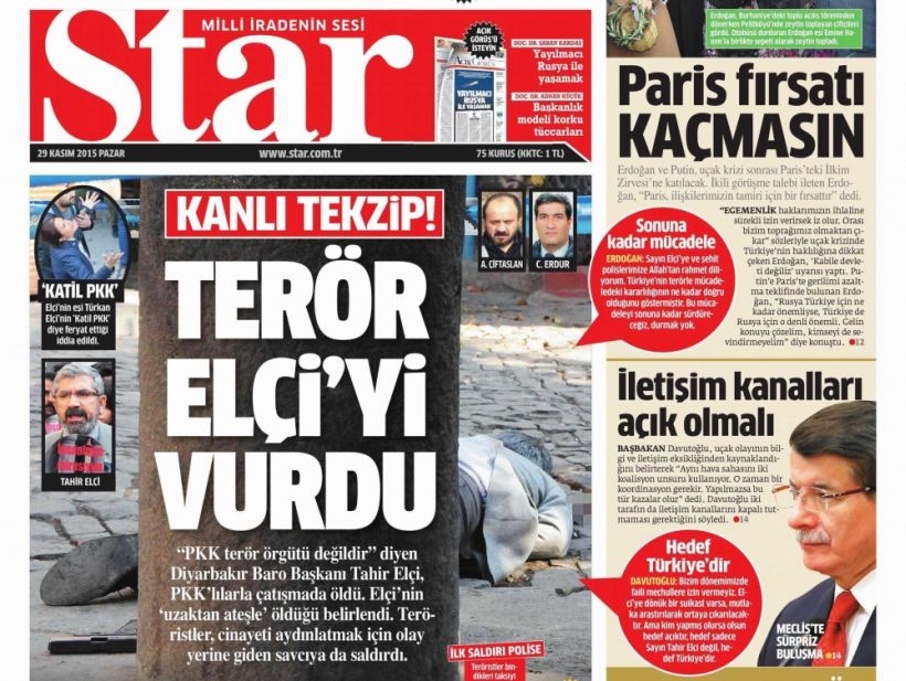 AKP medyası Tahir Elçi'yle hesaplaşmayı sürdürüyor