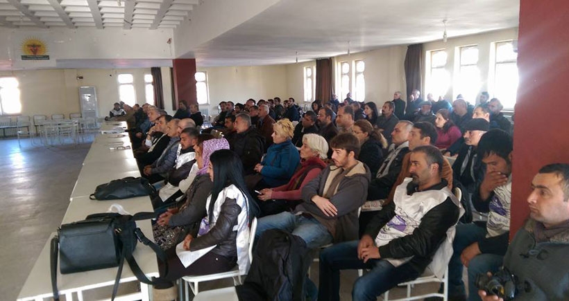 Dersim halkı Munzur Su işçilerinin yanında: Sendika ve TİS kabul  edilsin sorun çözülsün