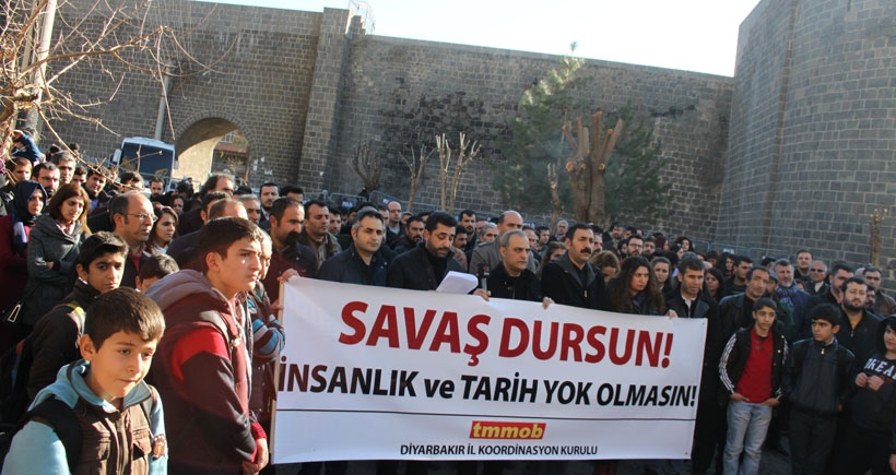 TMMOB Diyarbakır İl Koordinasyon Kurulu: Savaş dursun, insanlık ve tarih yok olmasın