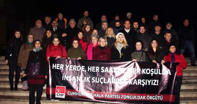 Zonguldak'ta CHP'lilerden saat 03:00’te tecavüz protestosu