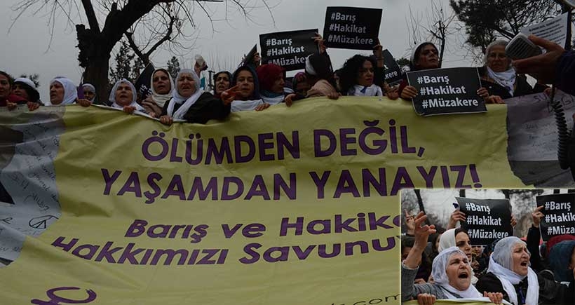 'Ölümden değil yaşamdan yanayız' diyen kadınlar Diyarbakır'da