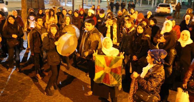 Diyarbakır'da bulunan kadınlar zulme karşı ses çıkardı