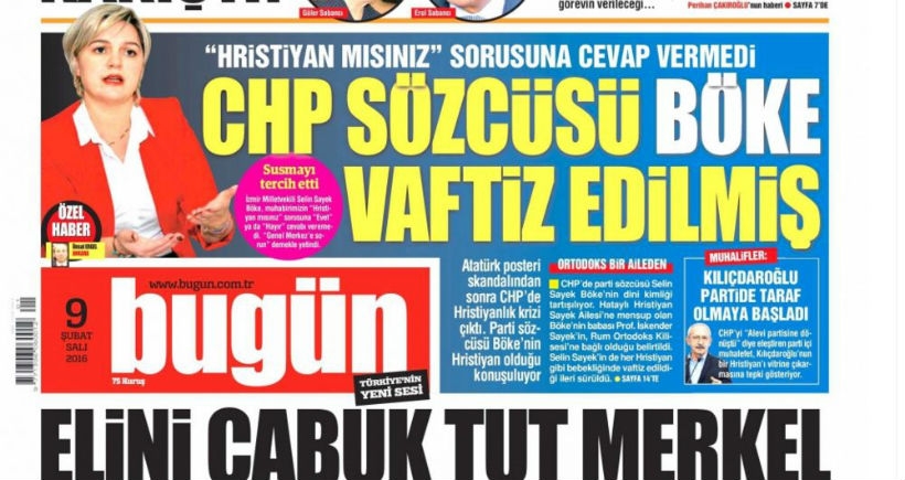 Bugün’den nefret suçu: CHP Sözcüsü Böke vaftiz edilmiş