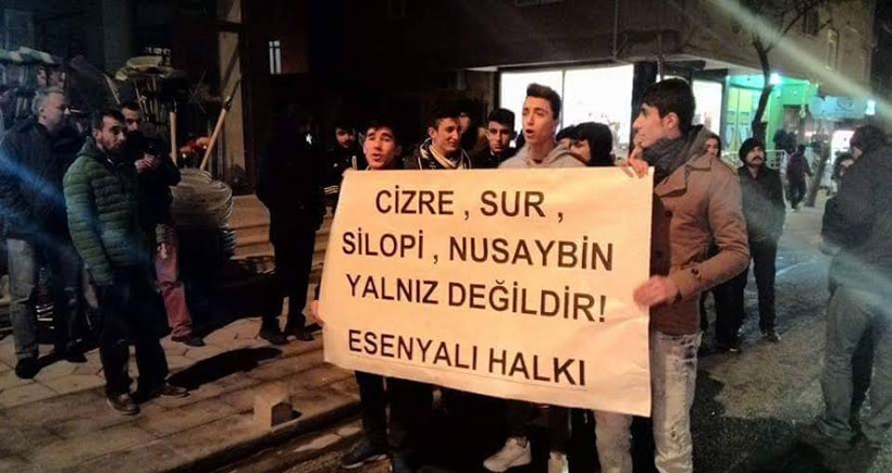 Pendik Esenyalı’da Cizre protestosunda gözaltı