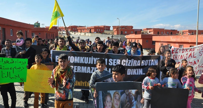 Êzidîler Cizre için yürüdü