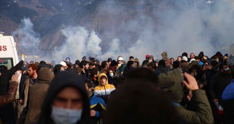 Artvin'de saldırıya büyük öfke: Siz Cengiz'in polisisiniz