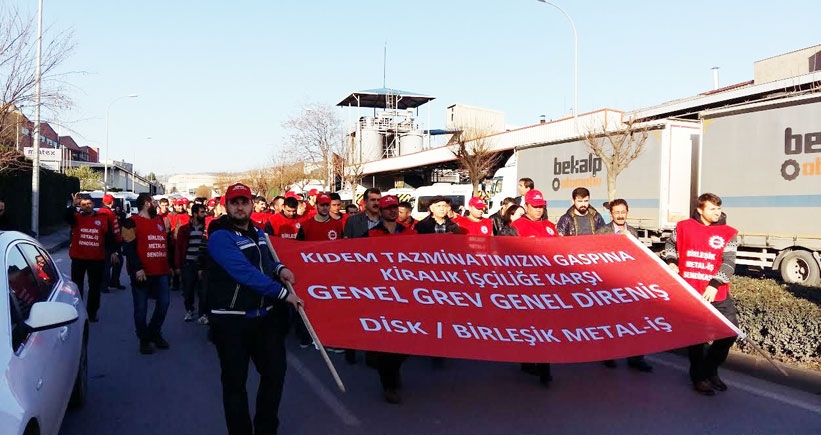 ‘Kıdem tazminatı için üretimi durdururuz’