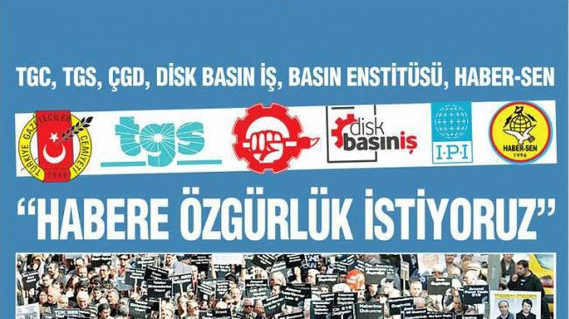 Basın meslek örgütlerinden tutuklu gazeteciler için imza kampanyası