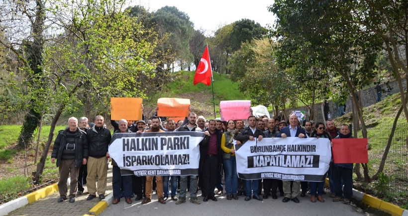 Burunbahçe Sahil'inin halka kapatılmasına karşı eylem