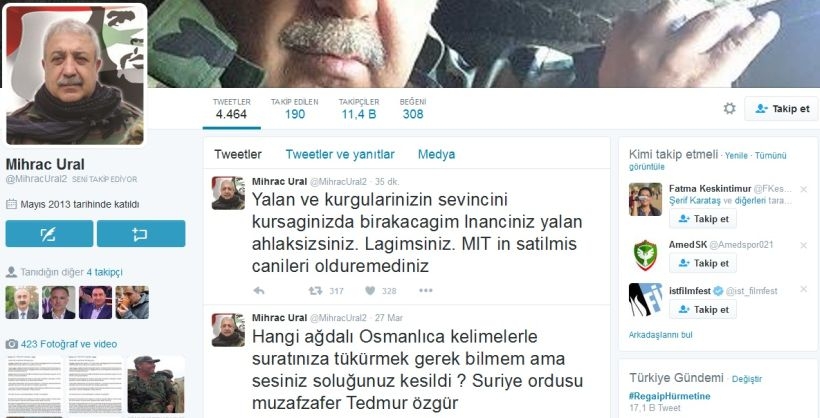 Yaşamını yitirdiği iddia edilen Mihraç Ural'ın Twitter hesabı hareketlendi