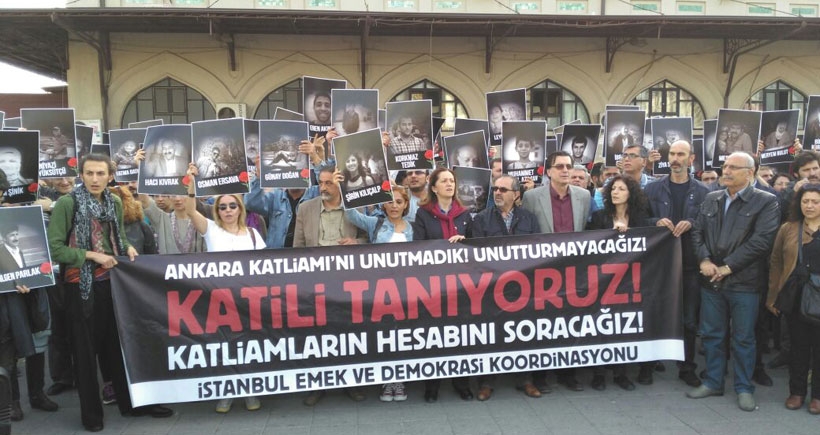 İstanbul'da Ankara Katliamı 6. ayında da unutulmadı