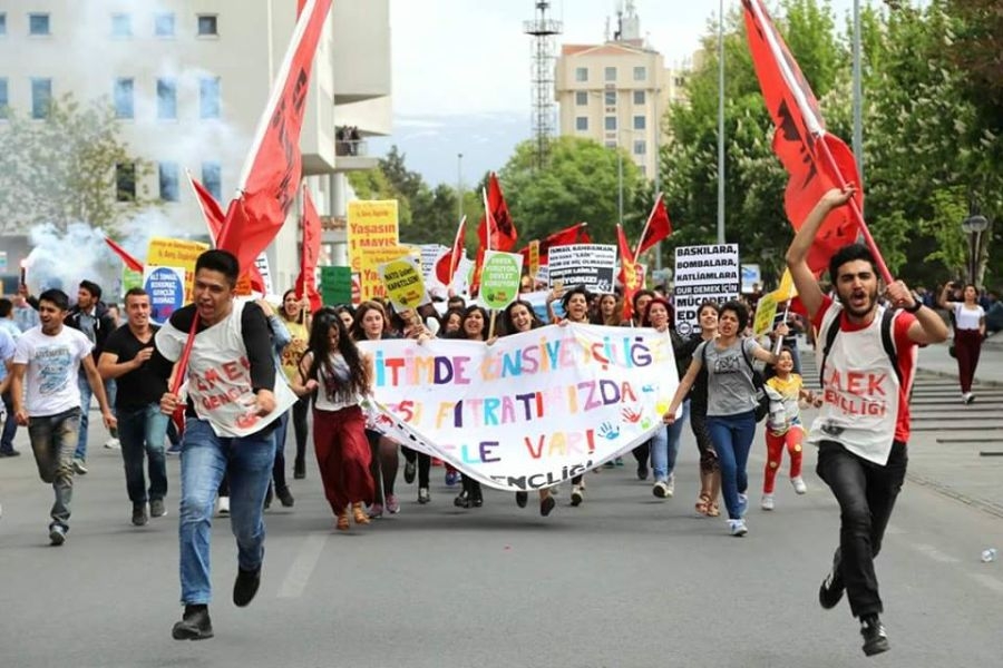 Kayseri'de 1 Mayıs coşkusu