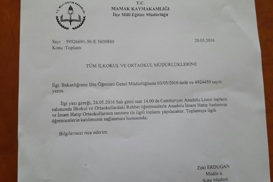 MEB'ten İmam Hatipleri özendirme talimatı!