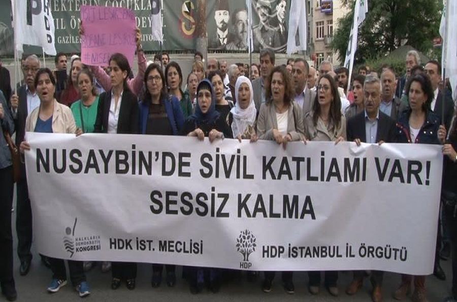 İstanbul'da 'Nusaybin'e ses ver' eylemi