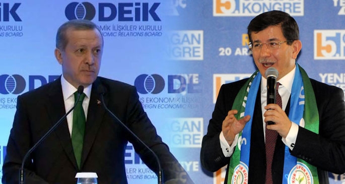 Erdoğan ve Davutoğlu 'paralel' konuştu