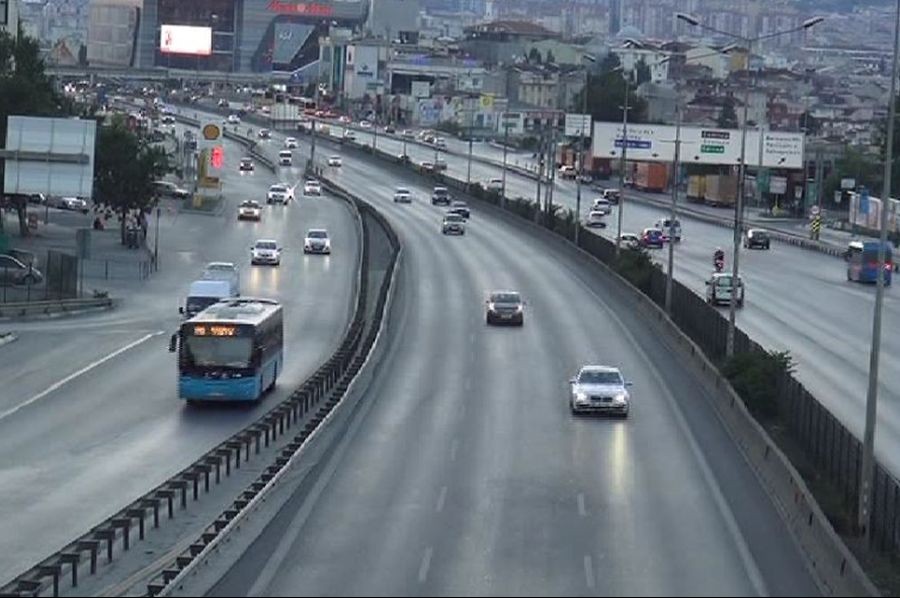 İstanbul'da trafik yoğunluğu yüzde 1!