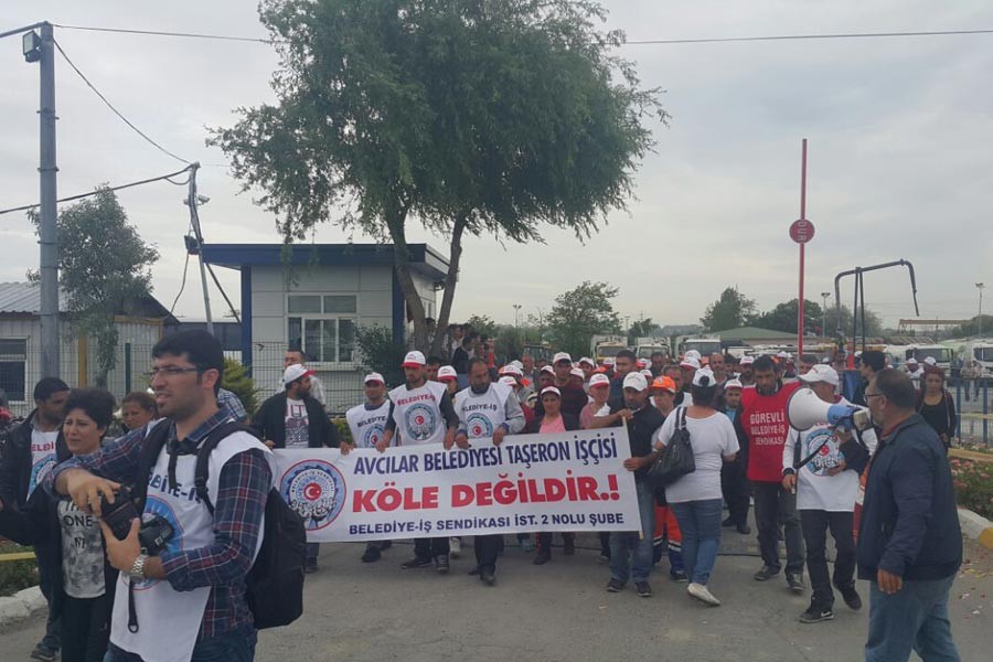 Belediye işçileri gerçek demokrasi için direniyor