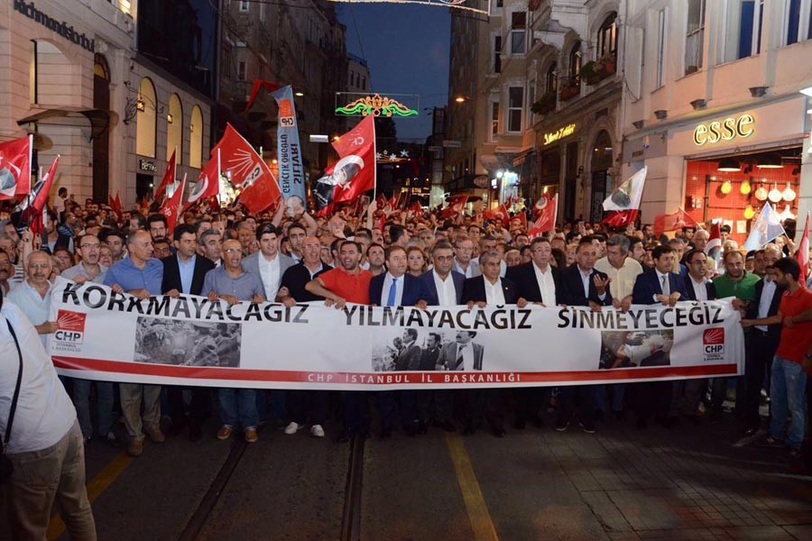 İstanbul’da Kılıçdaroğlu'na yapılan saldırı protesto edildi