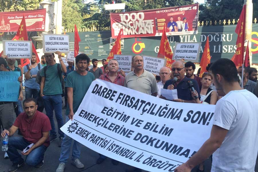 EMEP, kamudaki kıyımı protesto etti