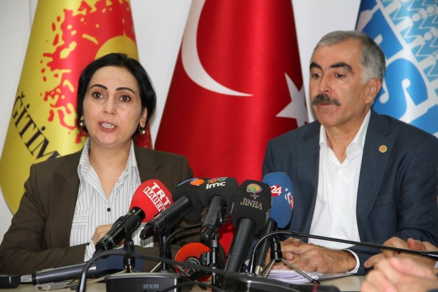 HDP'den Eğitim Sen'e destek ziyareti