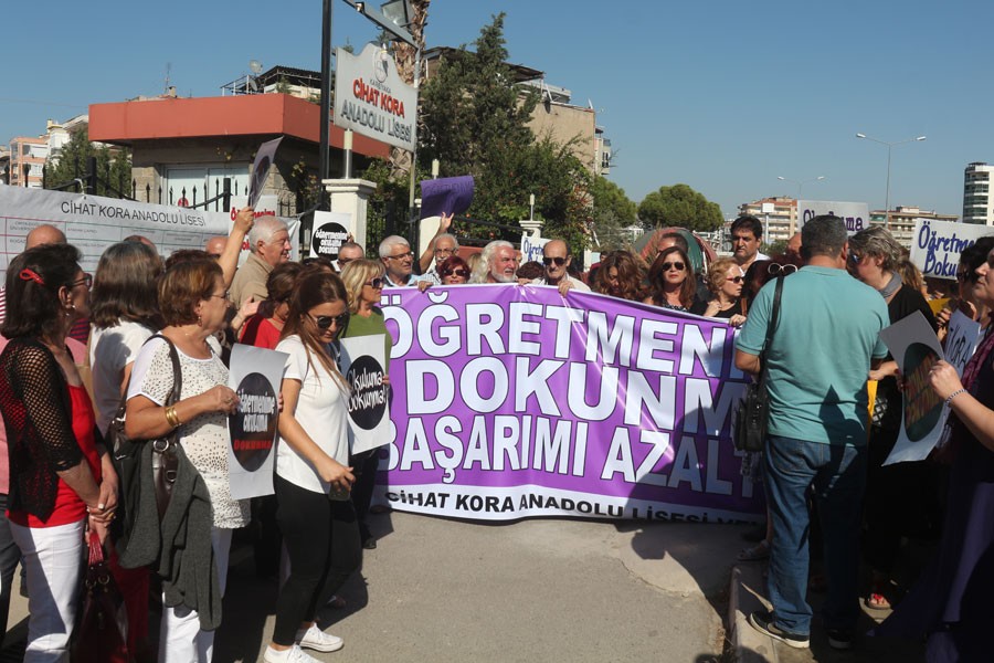 Cihat Kora Lisesinde zorunlu sürgüne veli-öğretmen tepkisi