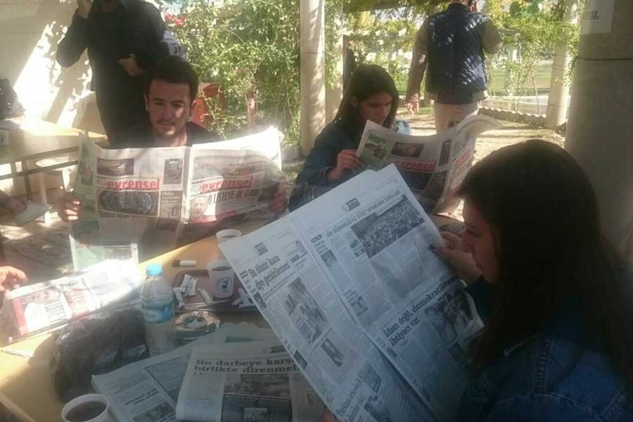 Pamukkale Üniversitesi’nde gazete dağıtımına engel!