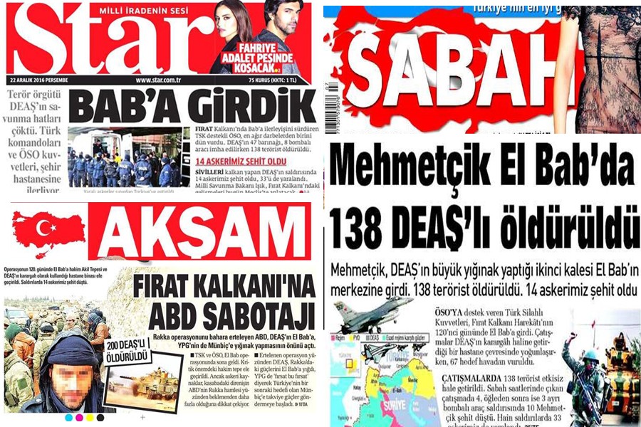 AKP medyasının el Bab faturasını önemsizleştirme çabası