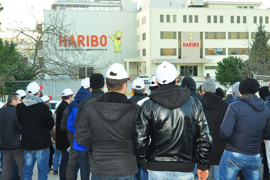 Haribo işçileri yoğun çalışmaya tepkili