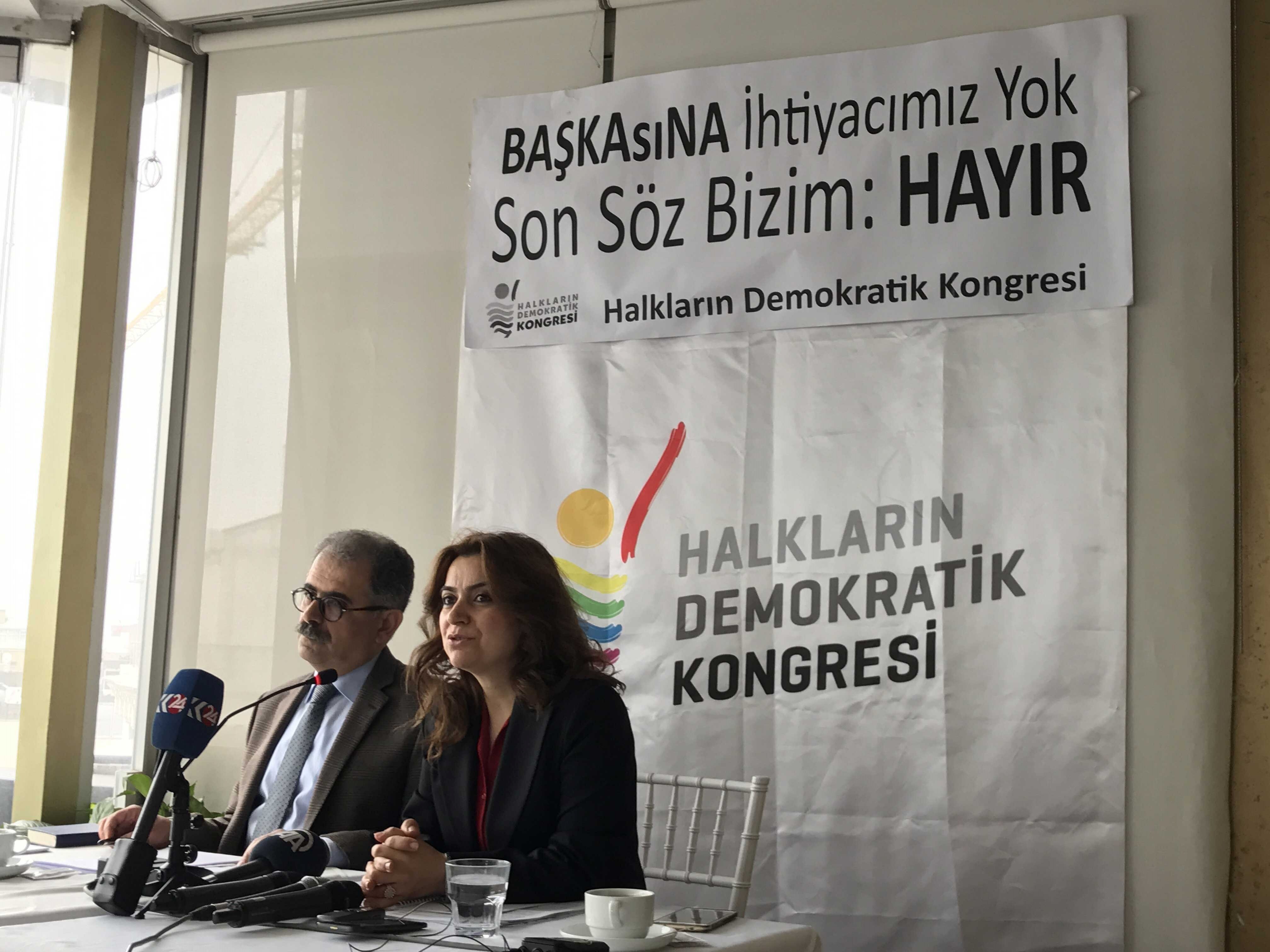 HDK meydanlarda 'hayır'ı örgütleyecek