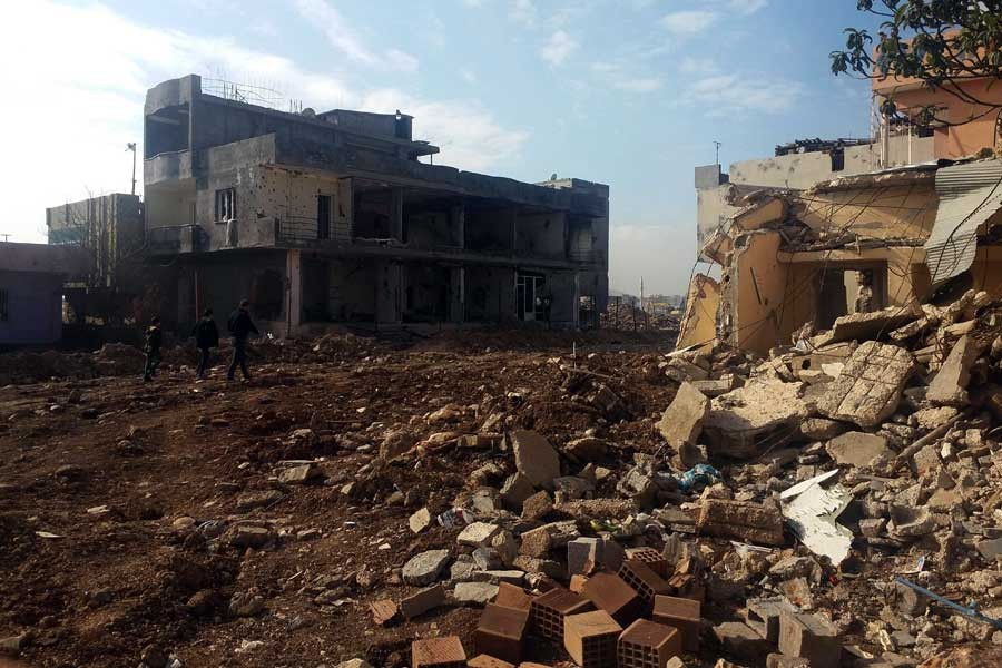 Yıkıntılar içindeki ilçe Nusaybin, 'Hayır' diyor